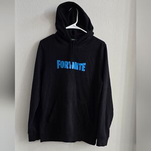 Fortnite black Hoodie by tech gear size small